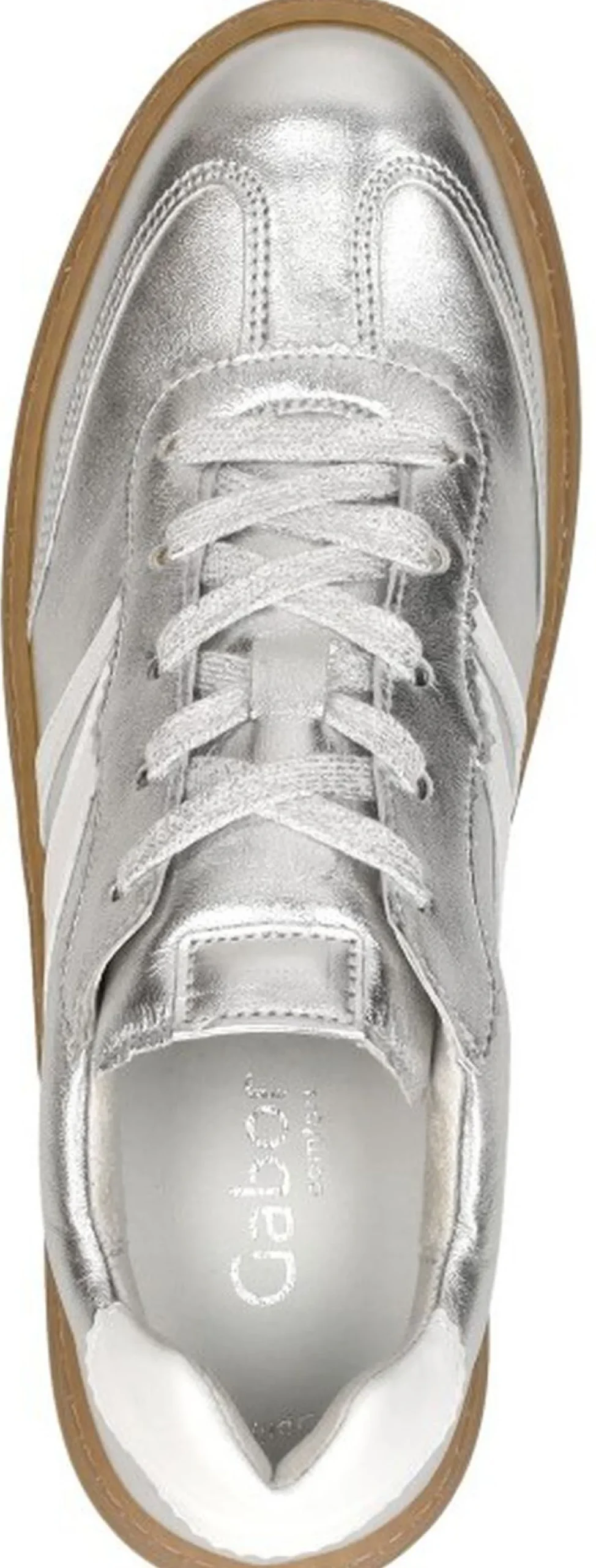 Gabor Sneakers Laag Zilverkleur Discount