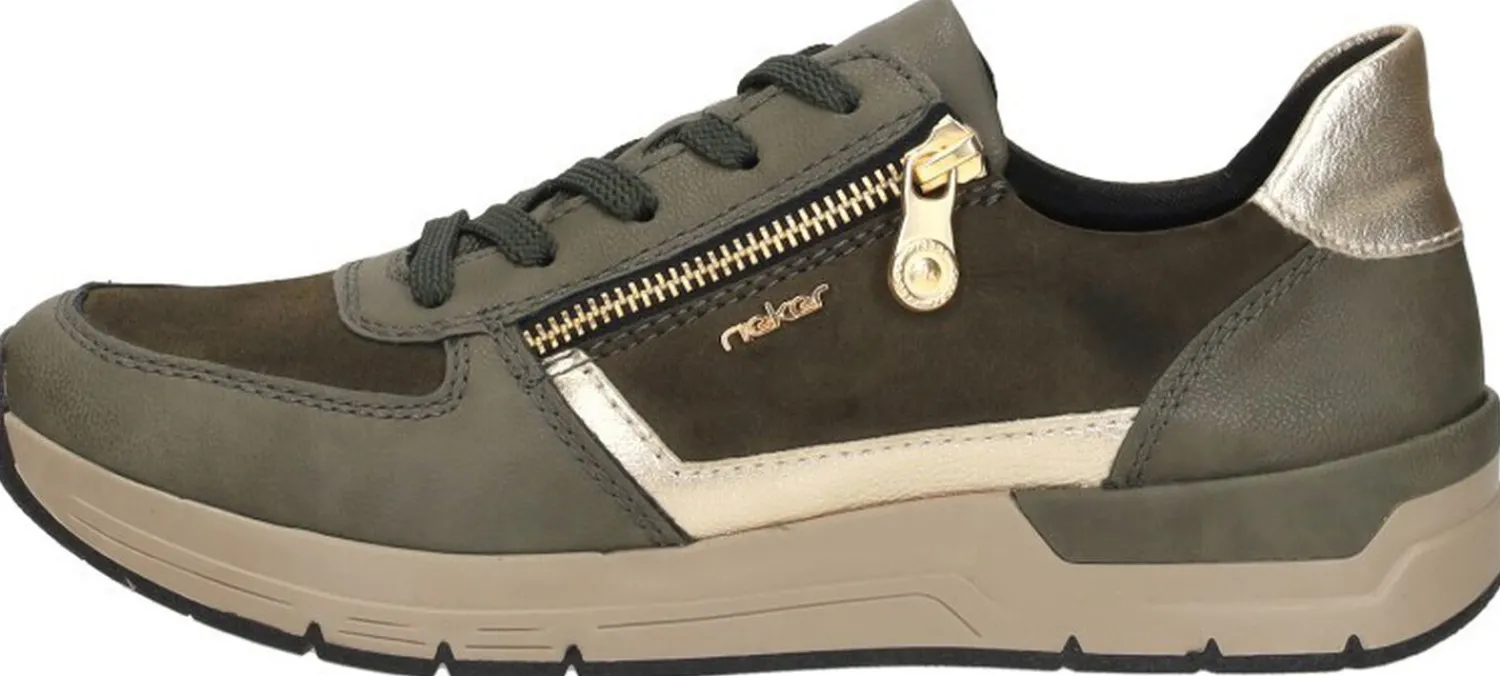 Rieker Sneakers Laag Groen Discount