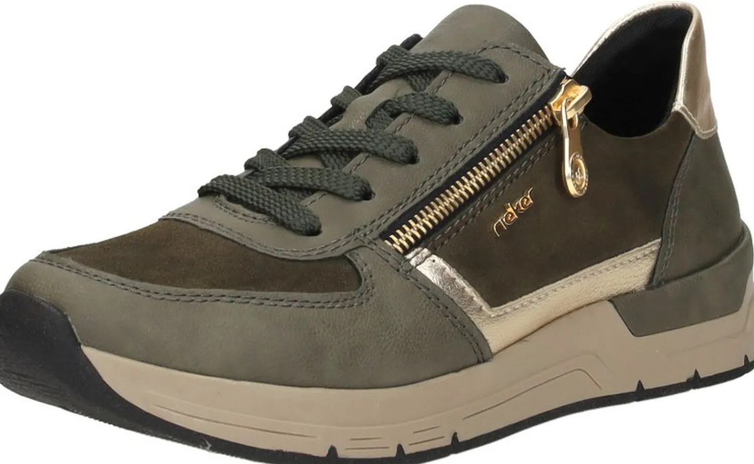 Rieker Sneakers Laag Groen Discount