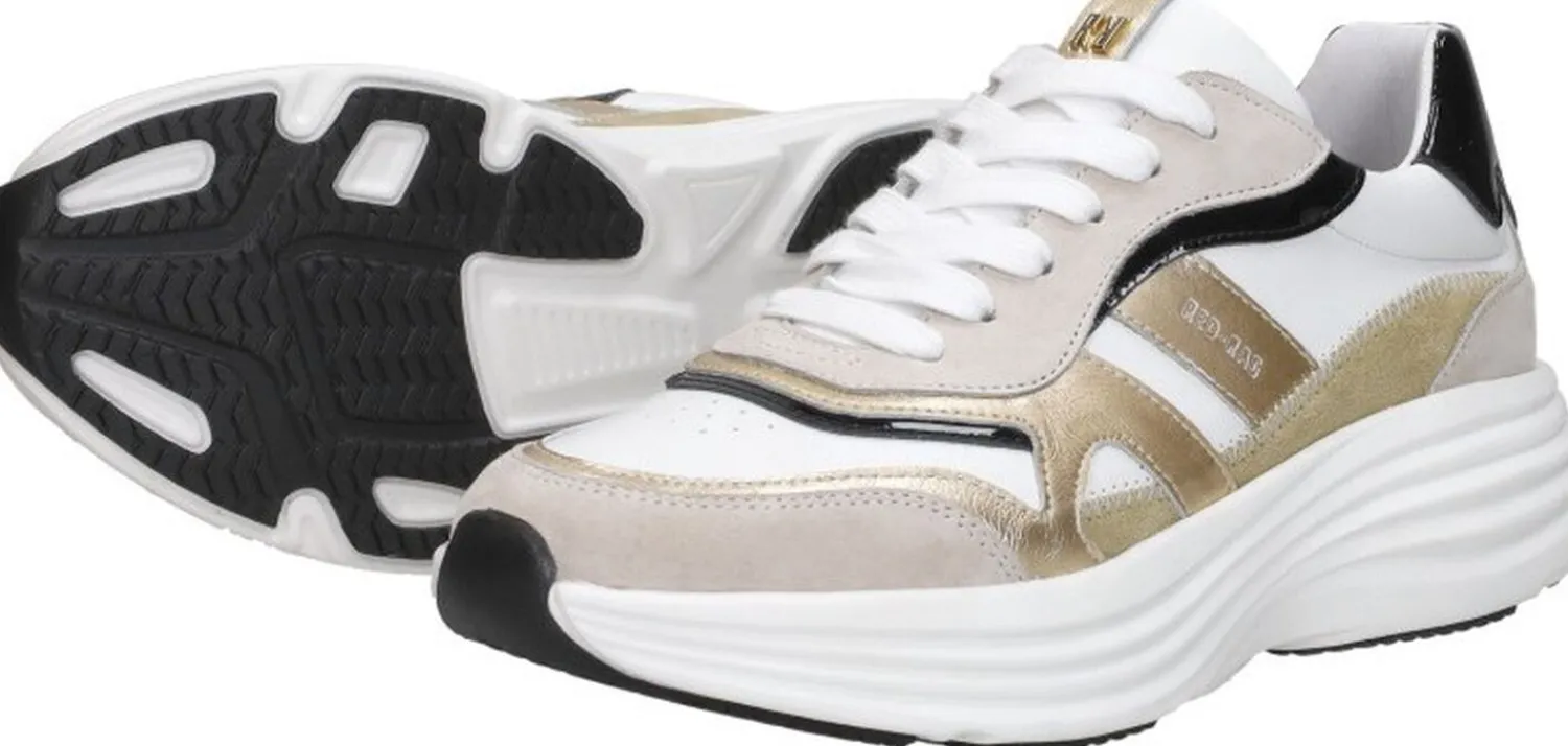 Red Rag Sneakers Laag Beige Hot
