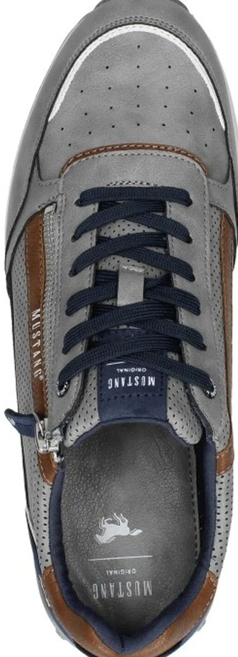 Mustang Sneakers Laag Donkergrijs Fashion
