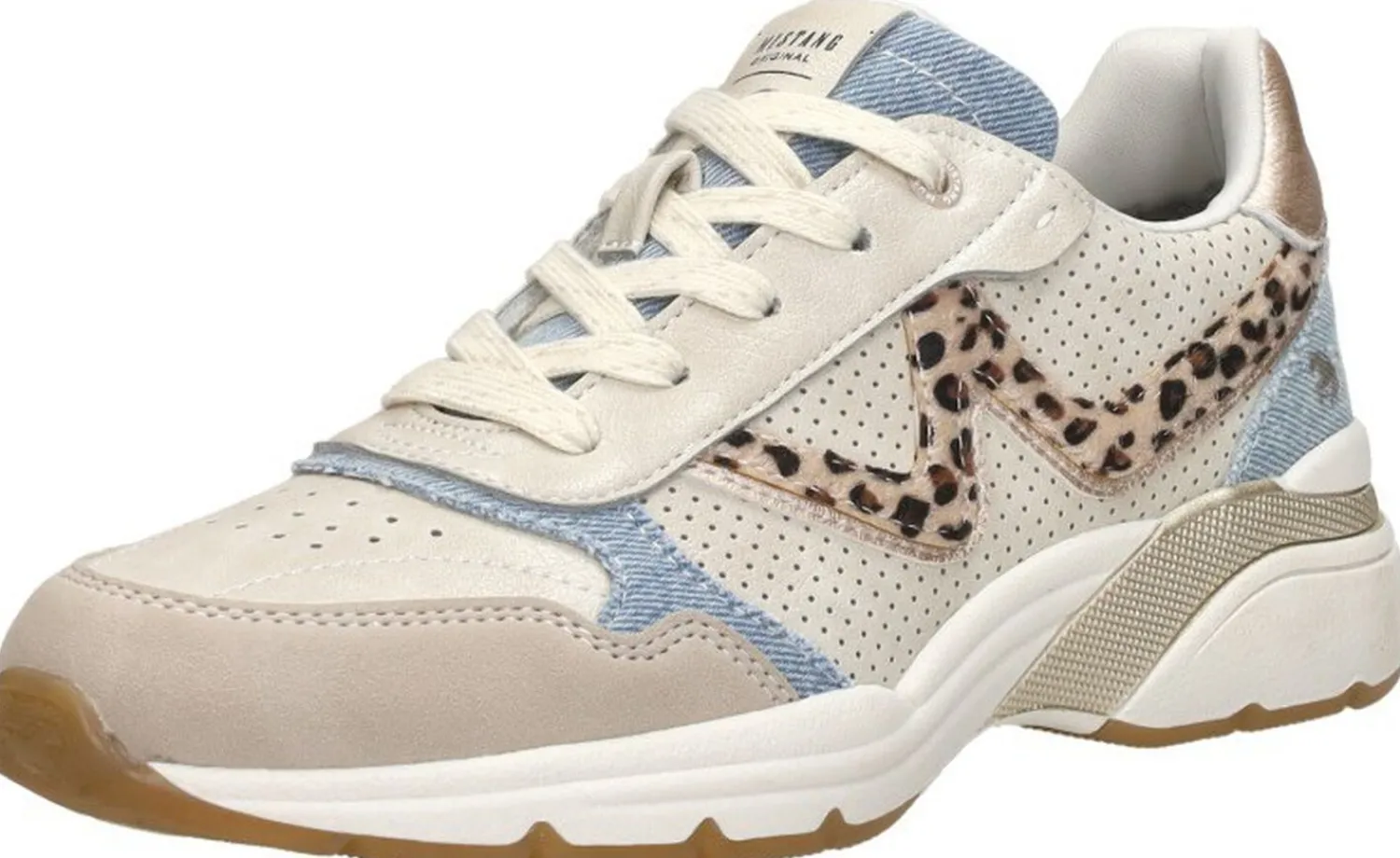 Mustang Sneakers Laag Beige Hot