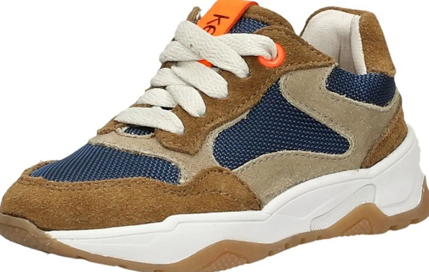Keq Sneakers Laag Cognac Discount