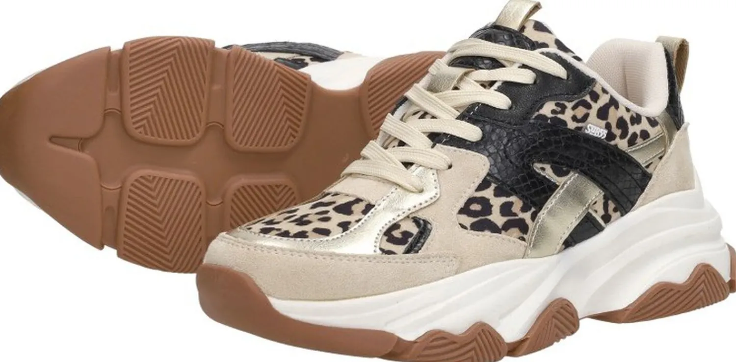 Sub55 Sneakers Laag Beige Clearance