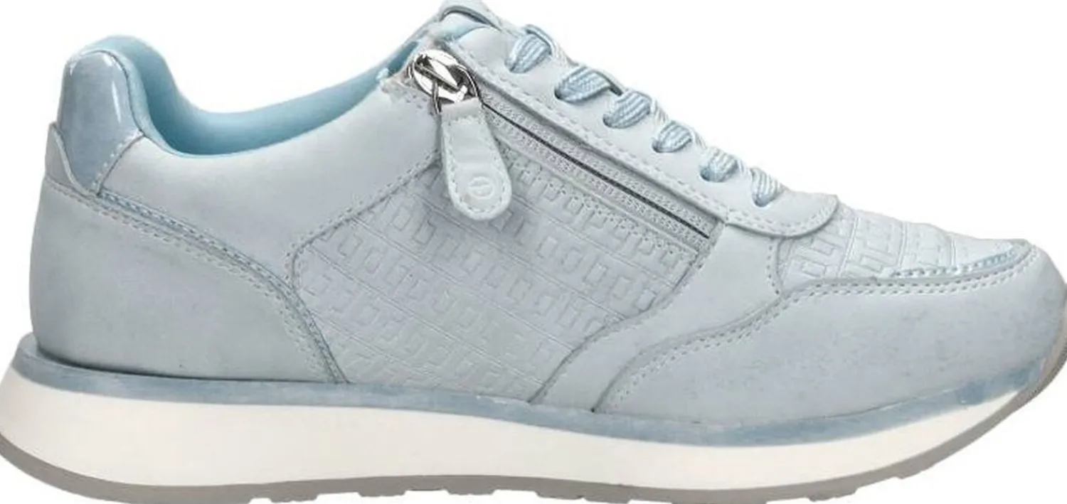 Tamaris Sneakers Laag Licht blauw Outlet