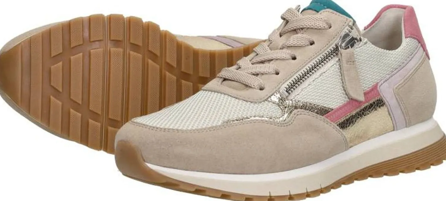 Gabor Sneakers Laag Beige Fashion