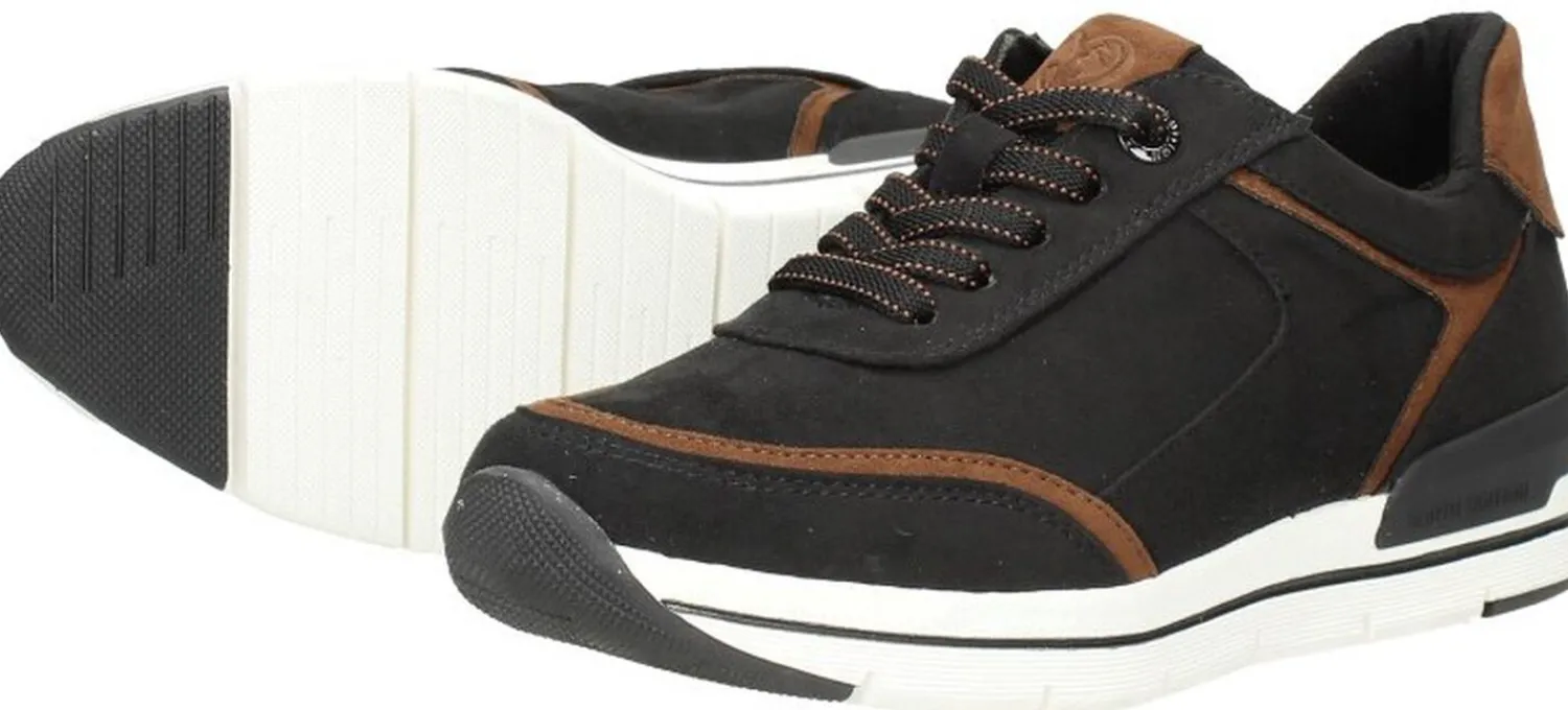 Marco Tozzi Sneakers Laag Zwart Discount