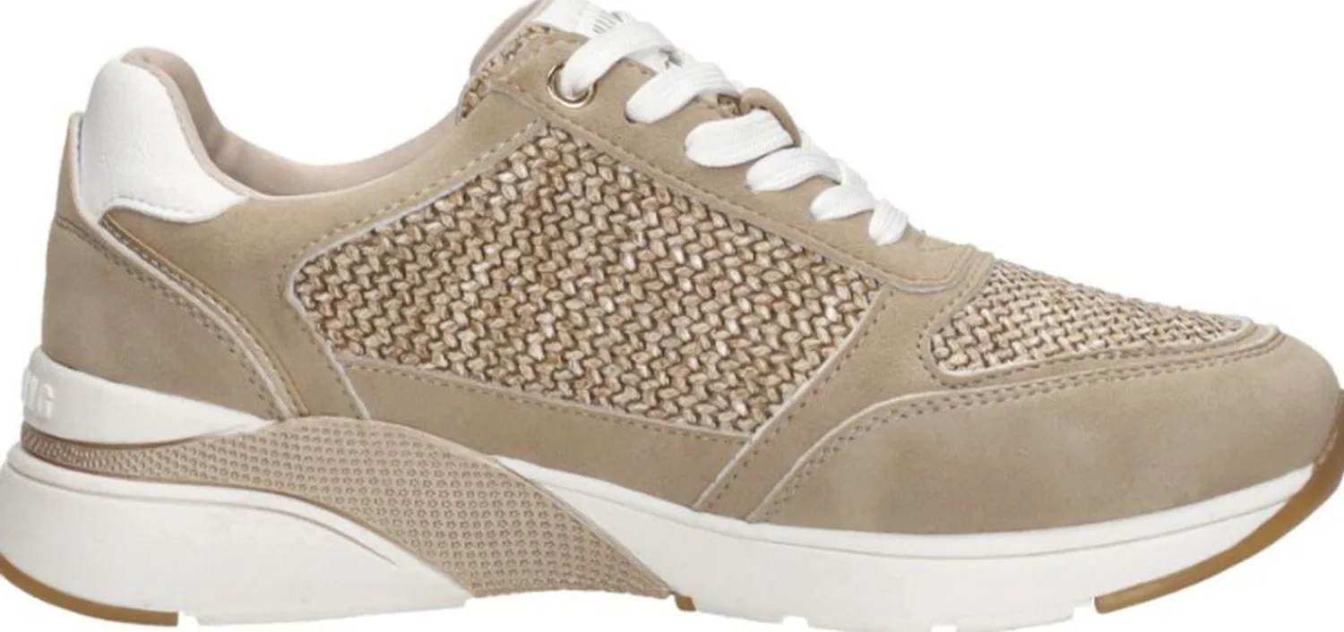 Mustang Sneakers Laag Beige Clearance
