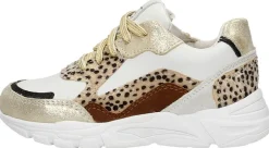 Keq Sneakers Laag Goudkleur Discount