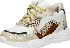 Keq Sneakers Laag Goudkleur Discount