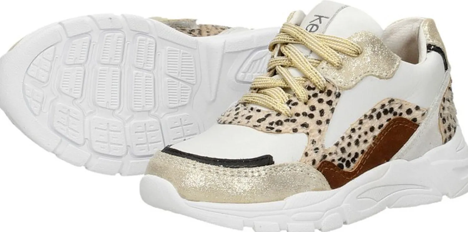 Keq Sneakers Laag Goudkleur Discount