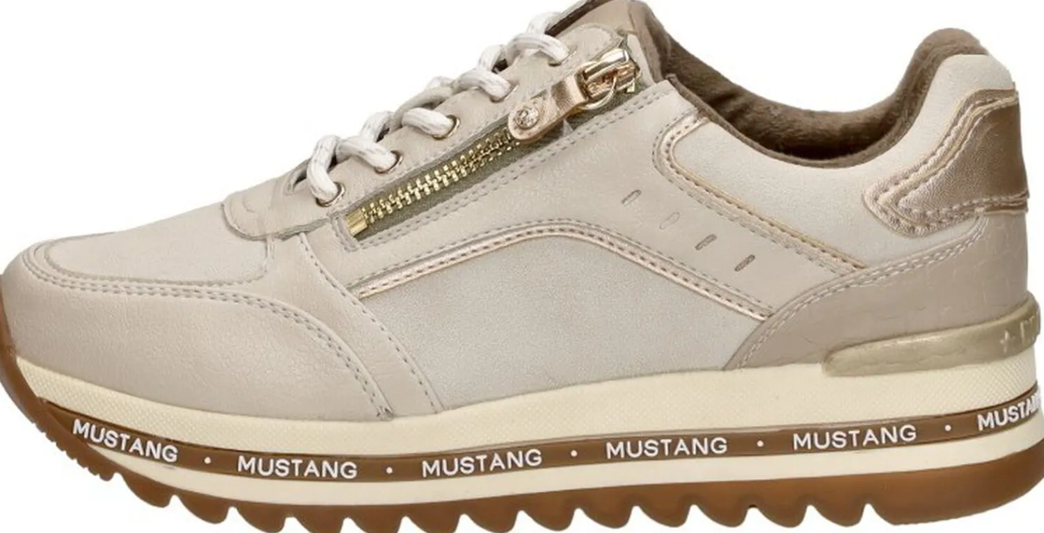 Mustang Sneakers Laag Gebroken wit Fashion
