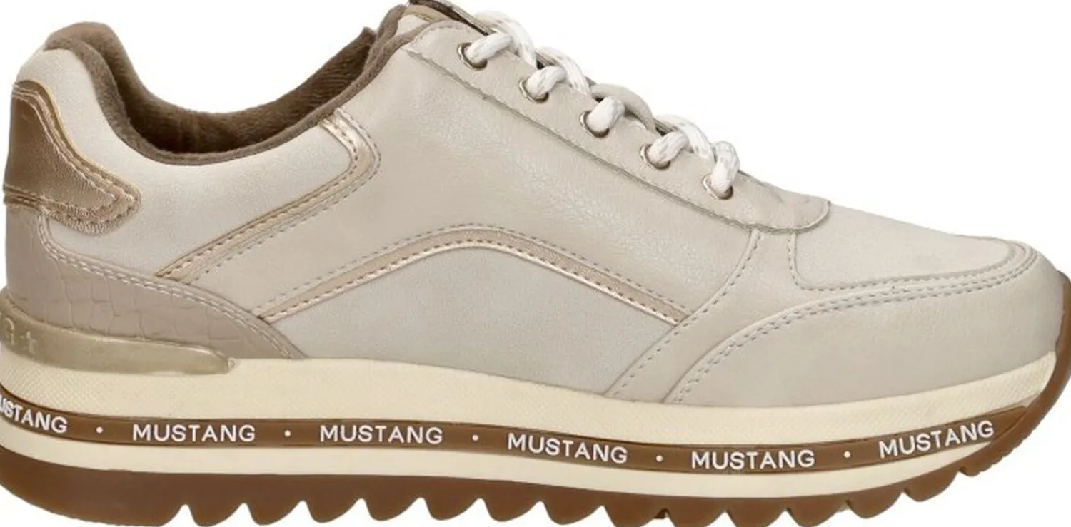Mustang Sneakers Laag Gebroken wit Fashion