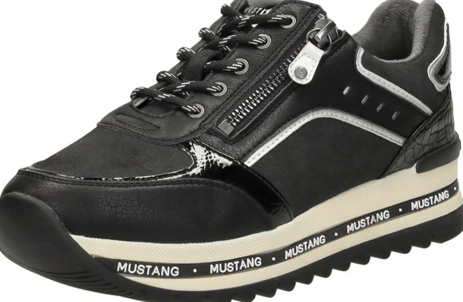 Mustang Sneakers Laag Zwart Discount