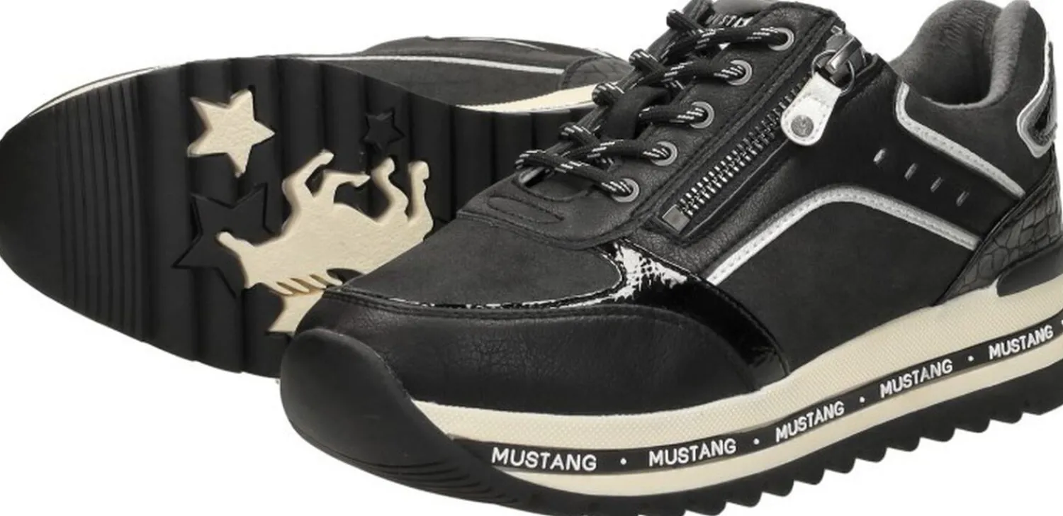Mustang Sneakers Laag Zwart Discount