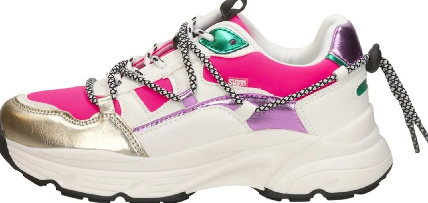 Sub55 Sneakers Laag Fuchsia Fashion