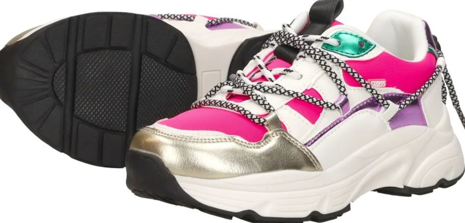 Sub55 Sneakers Laag Fuchsia Fashion