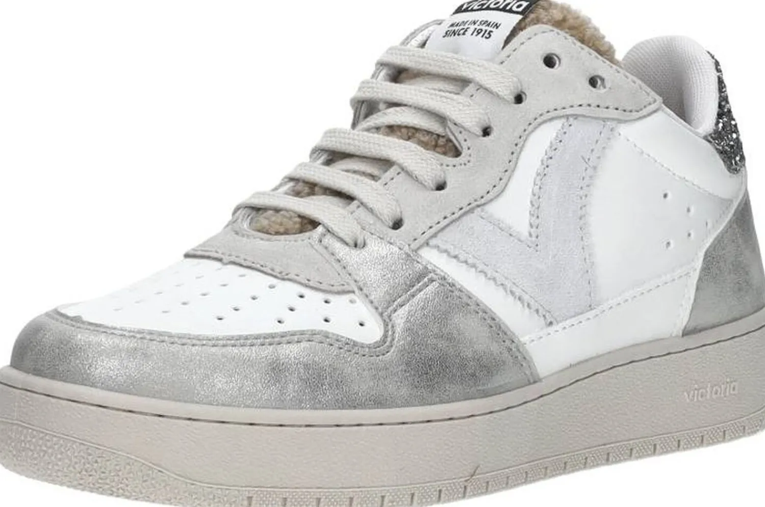 Victoria Sneakers Laag Zilverkleur Discount