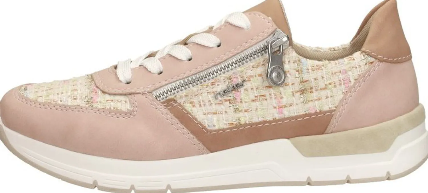 Rieker Sneakers Laag Roze Discount