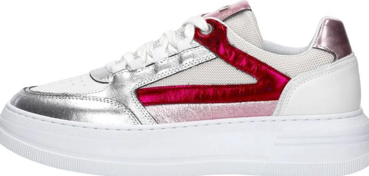 Red Rag Sneakers Laag Fuchsia New
