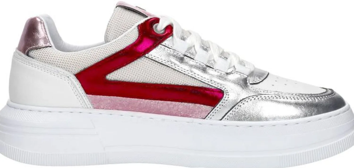 Red Rag Sneakers Laag Fuchsia New