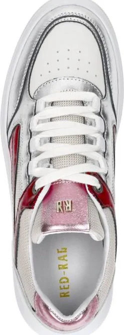 Red Rag Sneakers Laag Fuchsia New