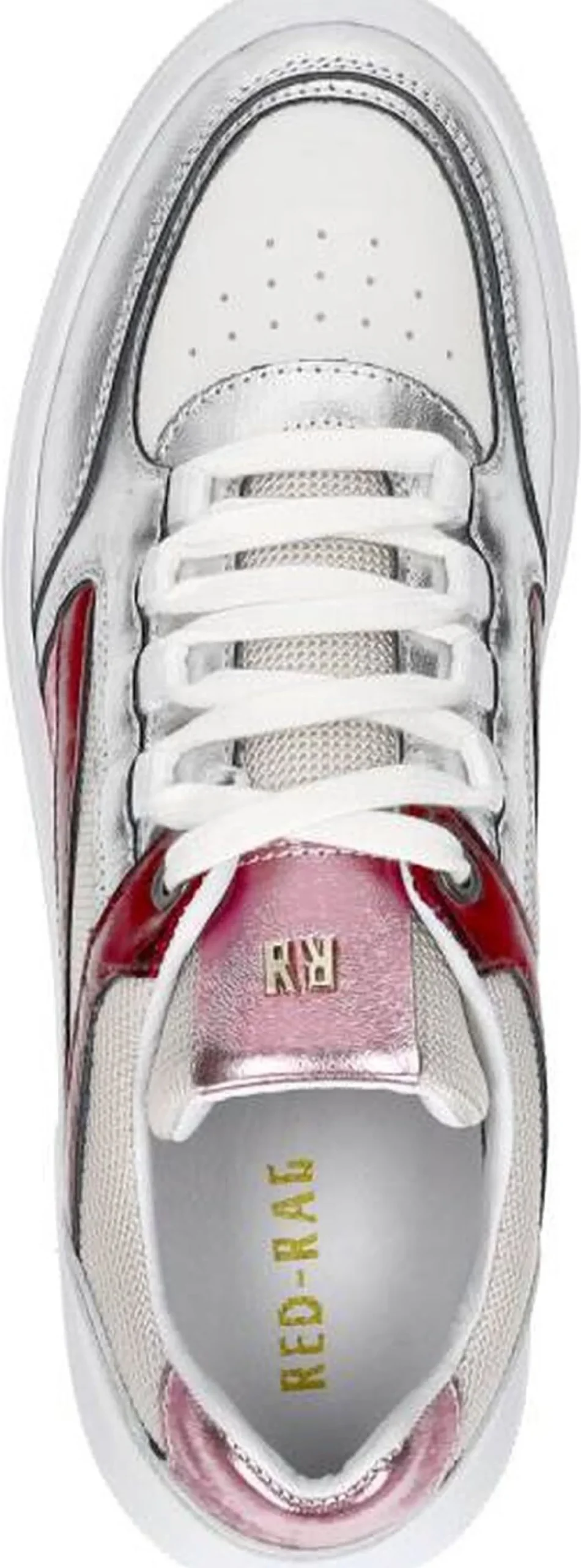Red Rag Sneakers Laag Fuchsia New