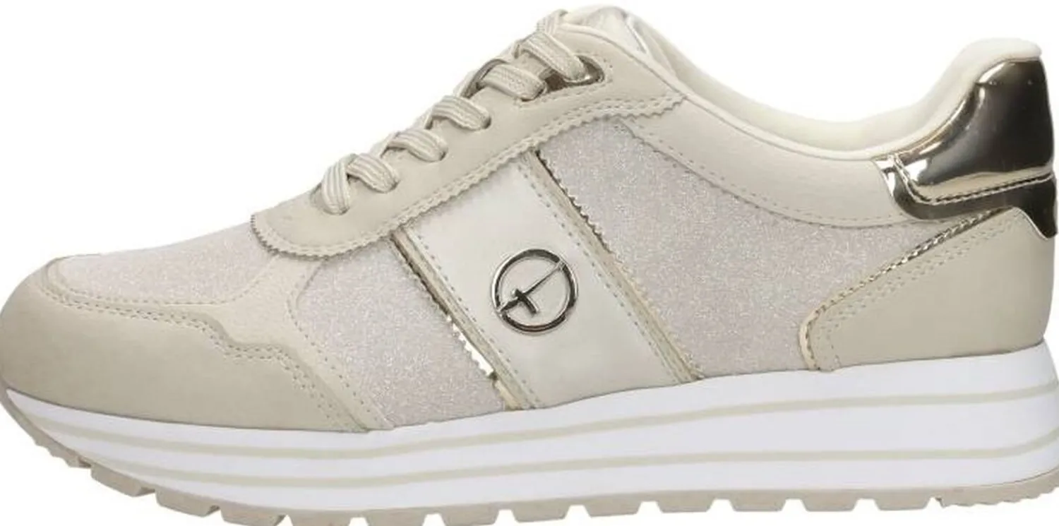 Tamaris Sneakers Laag Beige New