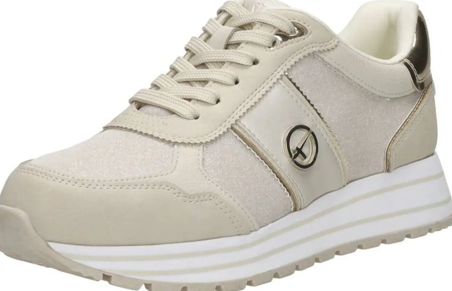 Tamaris Sneakers Laag Beige New