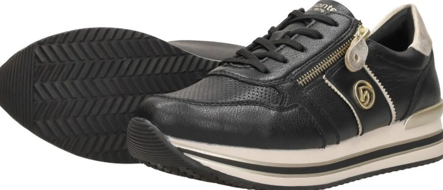 Remonte Sneakers Laag Zwart Online