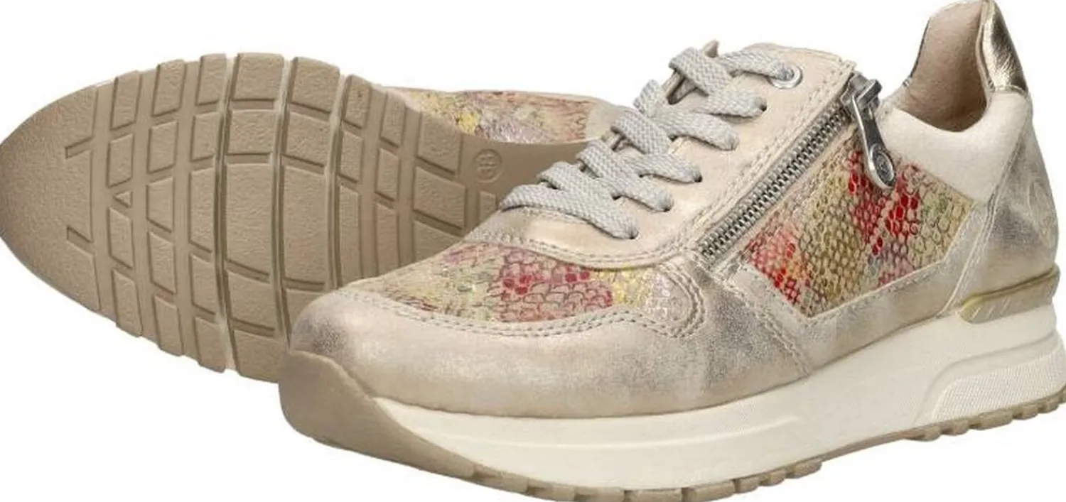 Rieker Sneakers Laag Goudkleur Fashion