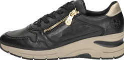 Rieker Sneakers Laag Zwart Clearance