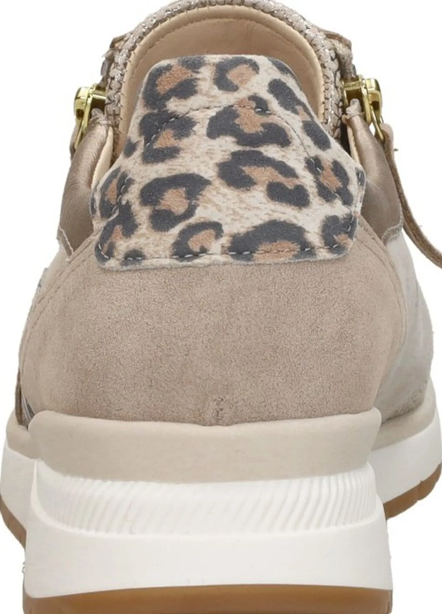 Gabor Sneakers Laag Met Stretch Beige Hot