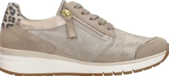 Gabor Sneakers Laag Met Stretch Beige Hot
