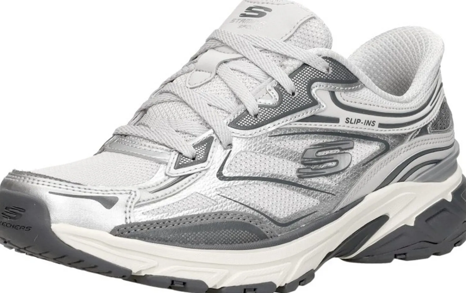 Skechers Stamina Sport Zilverkleur Sale
