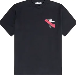 Off The Pitch Tape Off Regular Fit Tee Zwart Discount