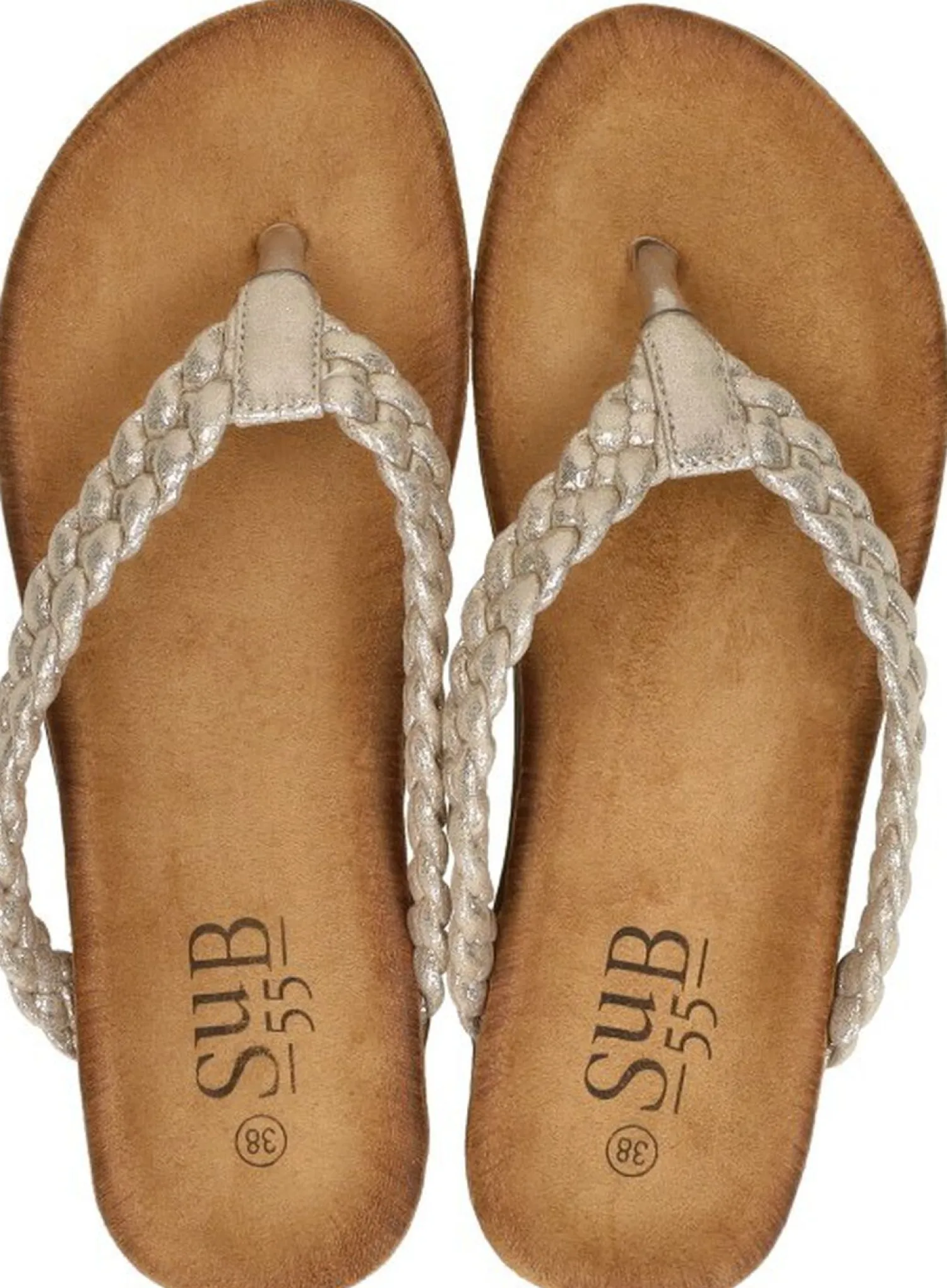 Sub55 Teenslippers Goudkleur Best