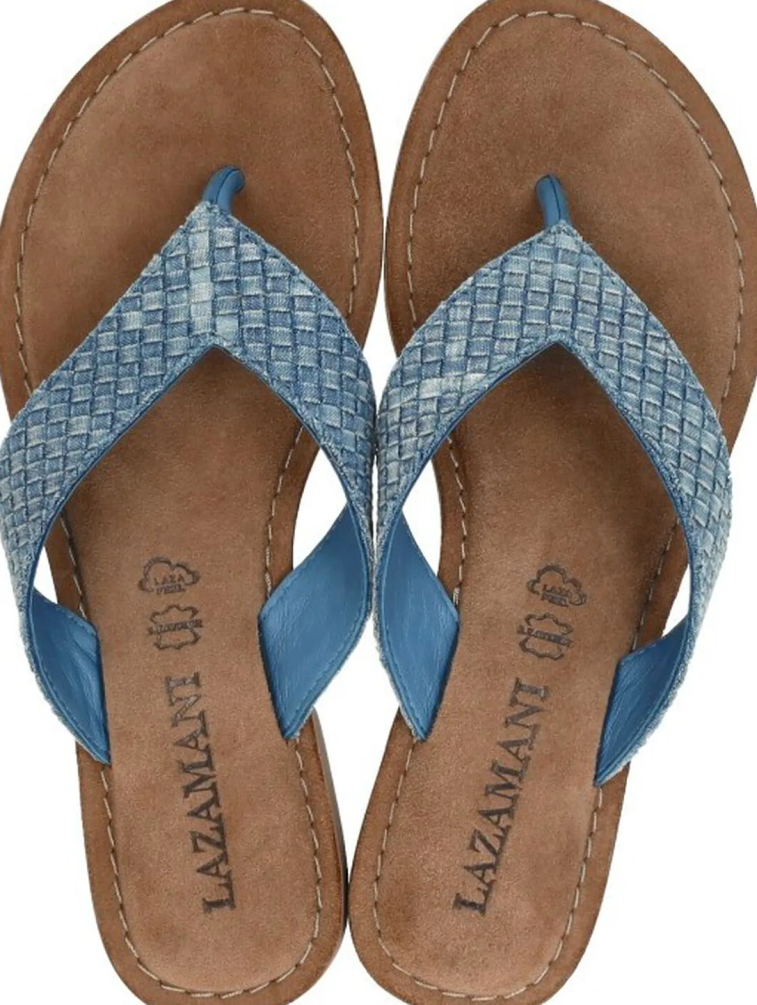 Lazamani Teenslippers Licht blauw Outlet
