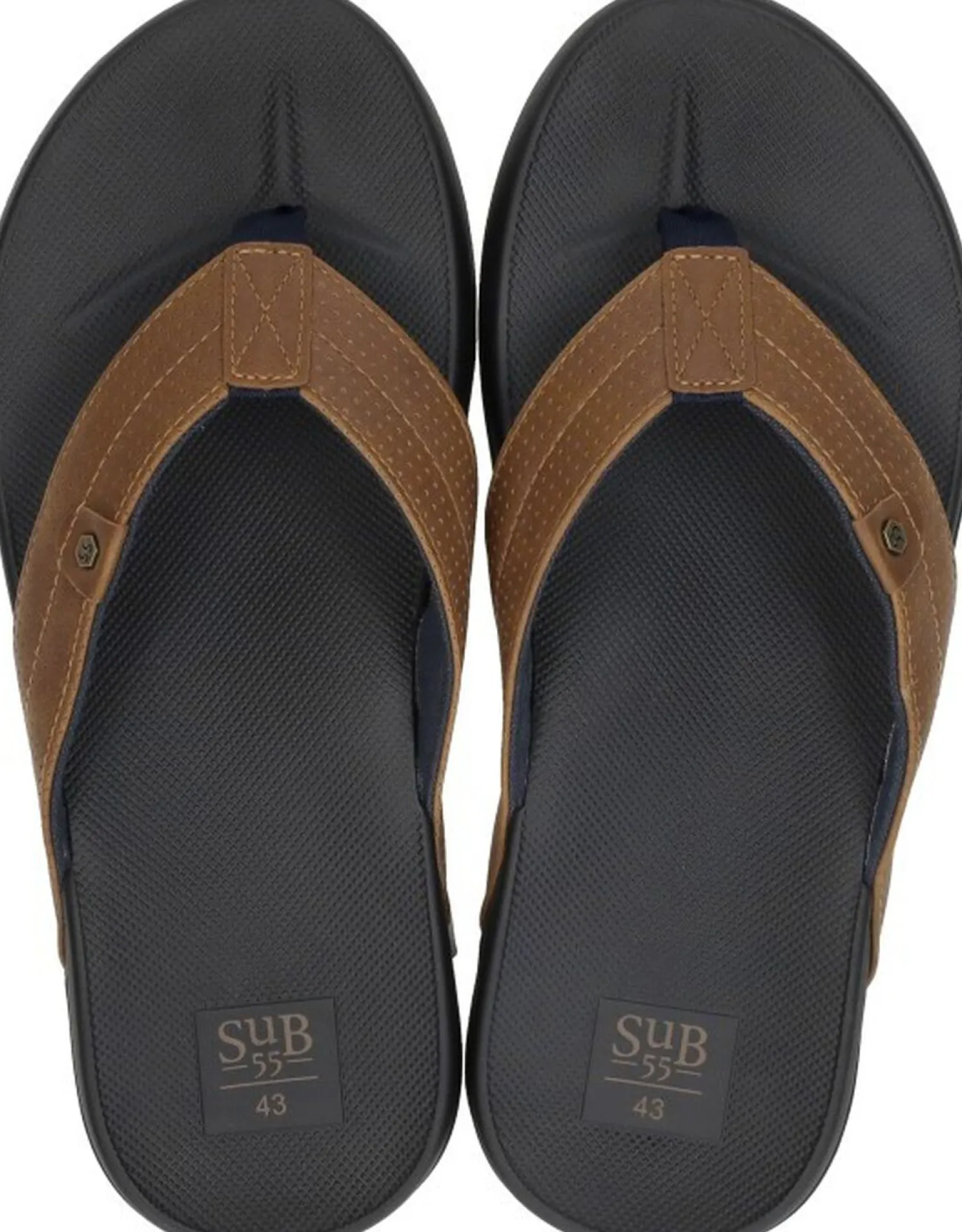 Sub55 Teenslippers Cognac New