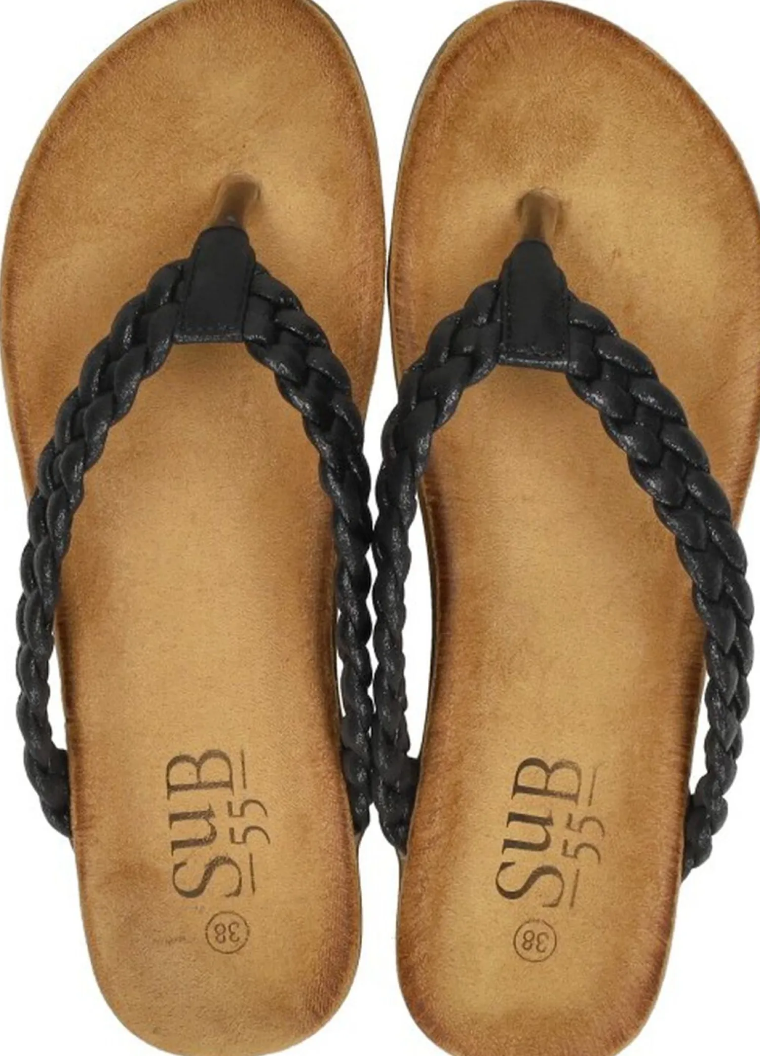 Sub55 Teenslippers Zwart Fashion