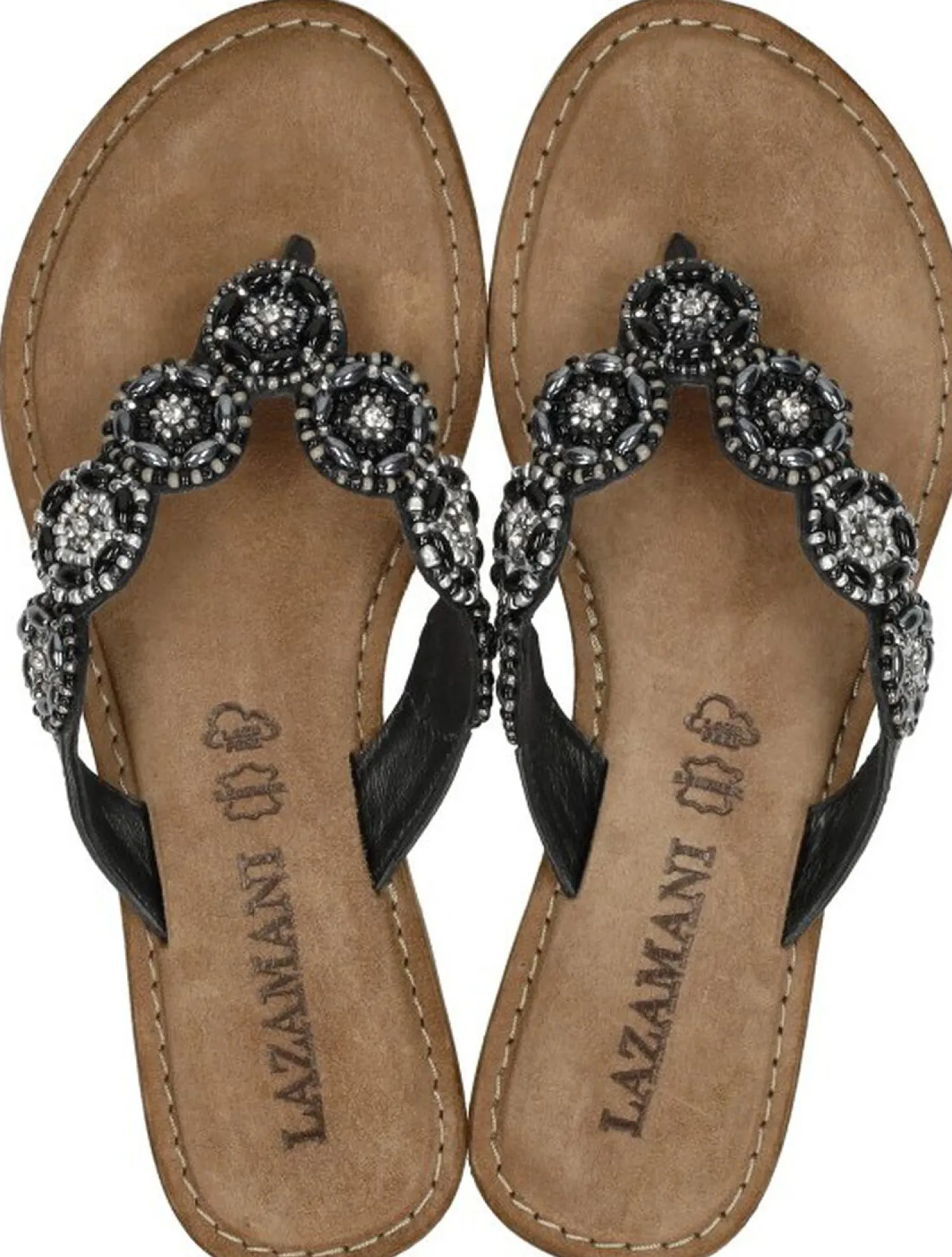 Lazamani Teenslippers Zwart Sale