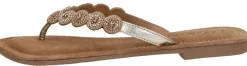 Lazamani Teenslippers Goudkleur Outlet