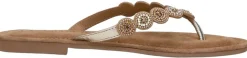 Lazamani Teenslippers Goudkleur Outlet