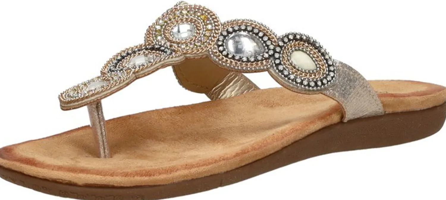 Sub55 Teenslippers Goudkleur Outlet