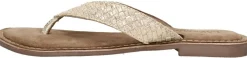 Lazamani Teenslippers Goudkleur Clearance