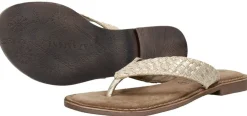 Lazamani Teenslippers Goudkleur Clearance