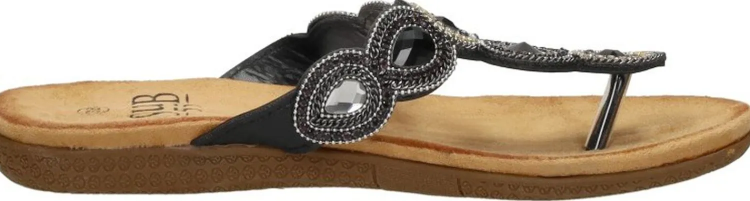 Sub55 Teenslippers Zwart Best