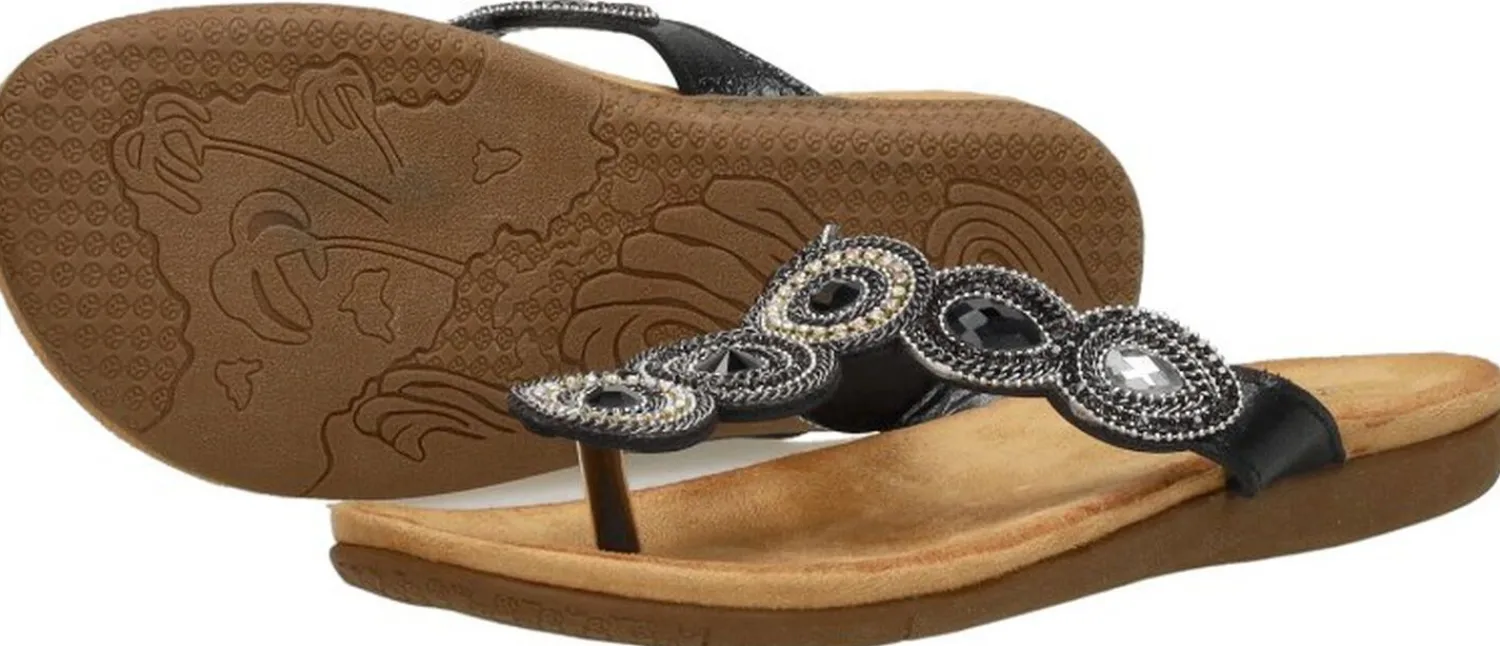 Sub55 Teenslippers Zwart Best