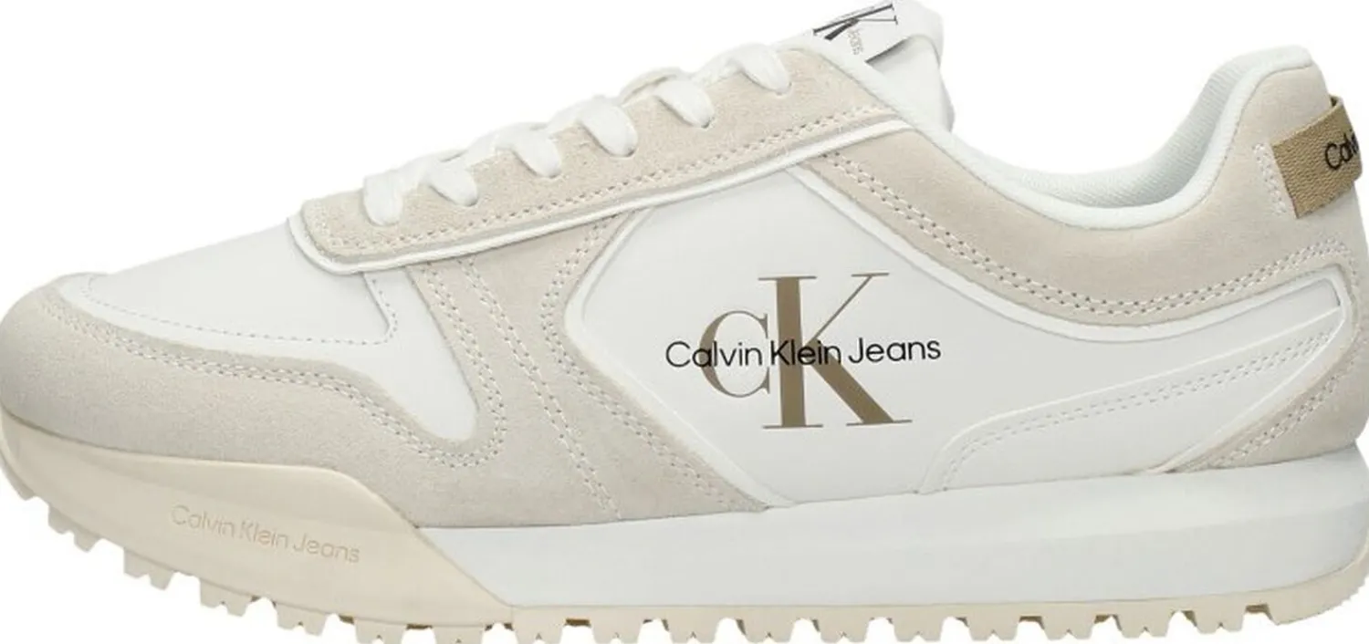 Calvin Klein Toothy Runner Irregular Lines Wit Outlet