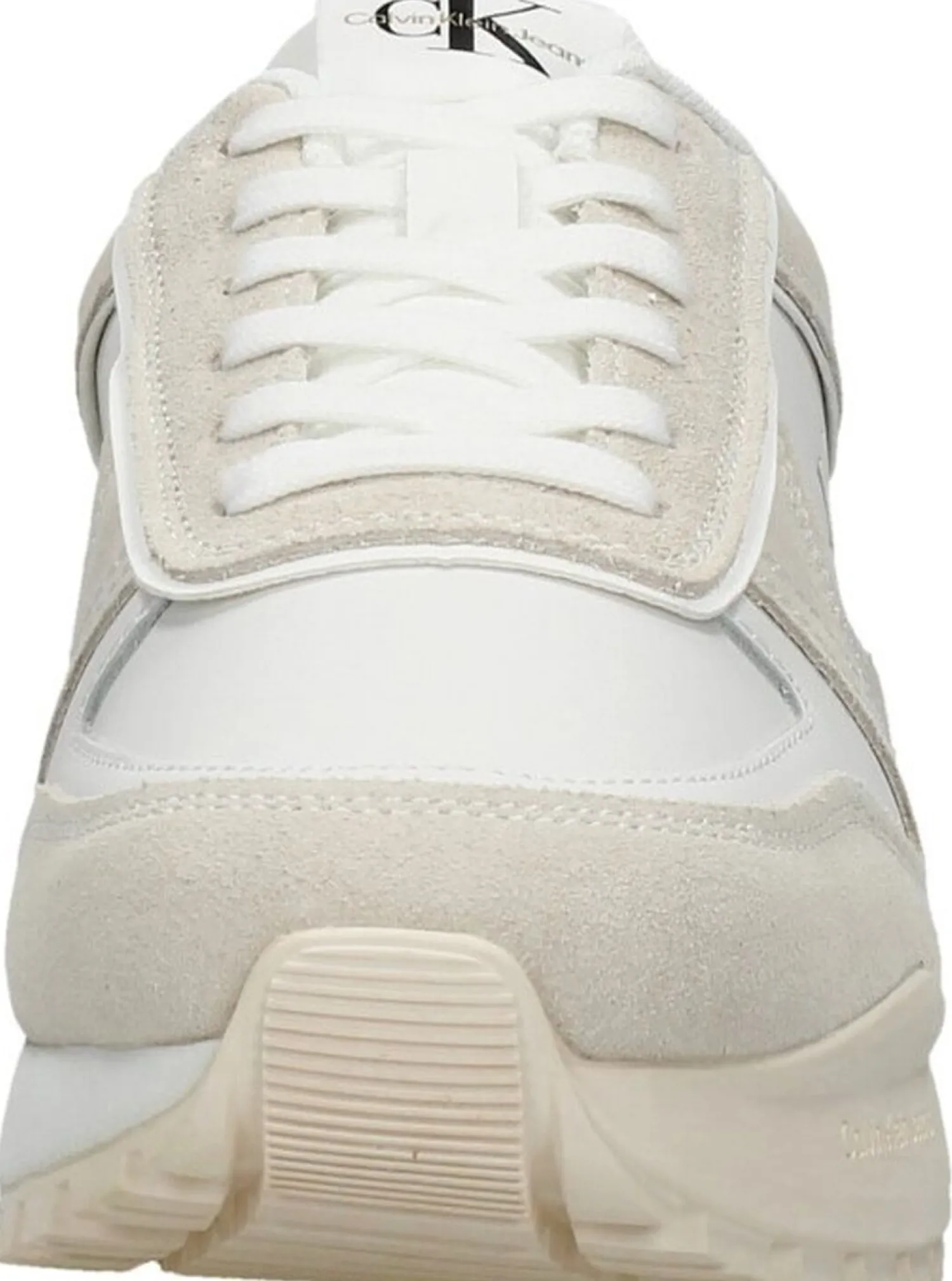 Calvin Klein Toothy Runner Irregular Lines Wit Outlet
